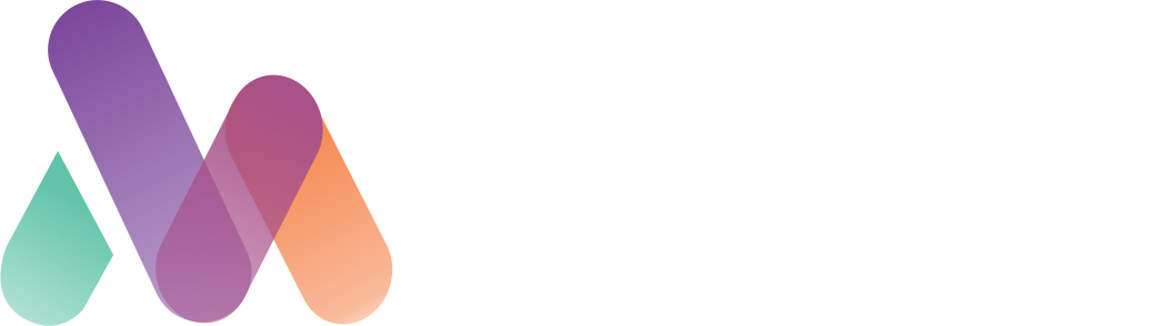 MInd Vision logo white color